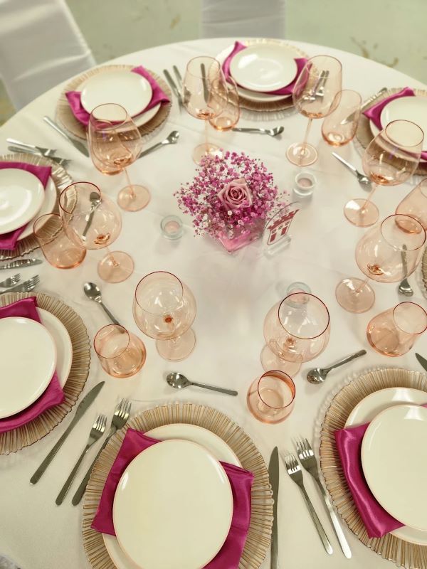 Rose-Gold Glass 13″ Charger Plate