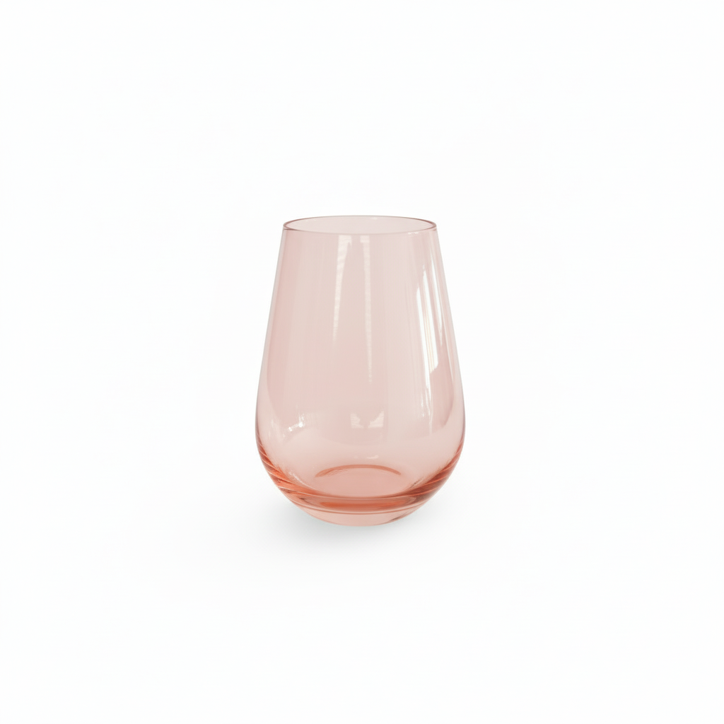 bella rose gold water glass