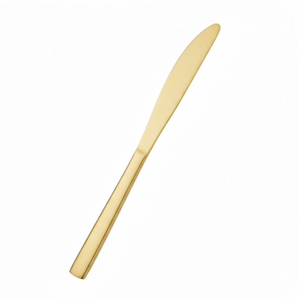 gold dinner knife