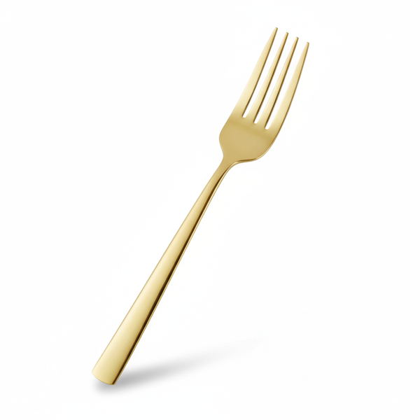 gold salad fork
