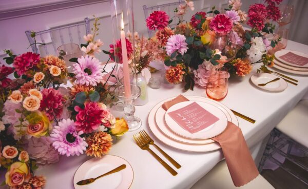Blush Radiance Charger Plate – Bone China 1