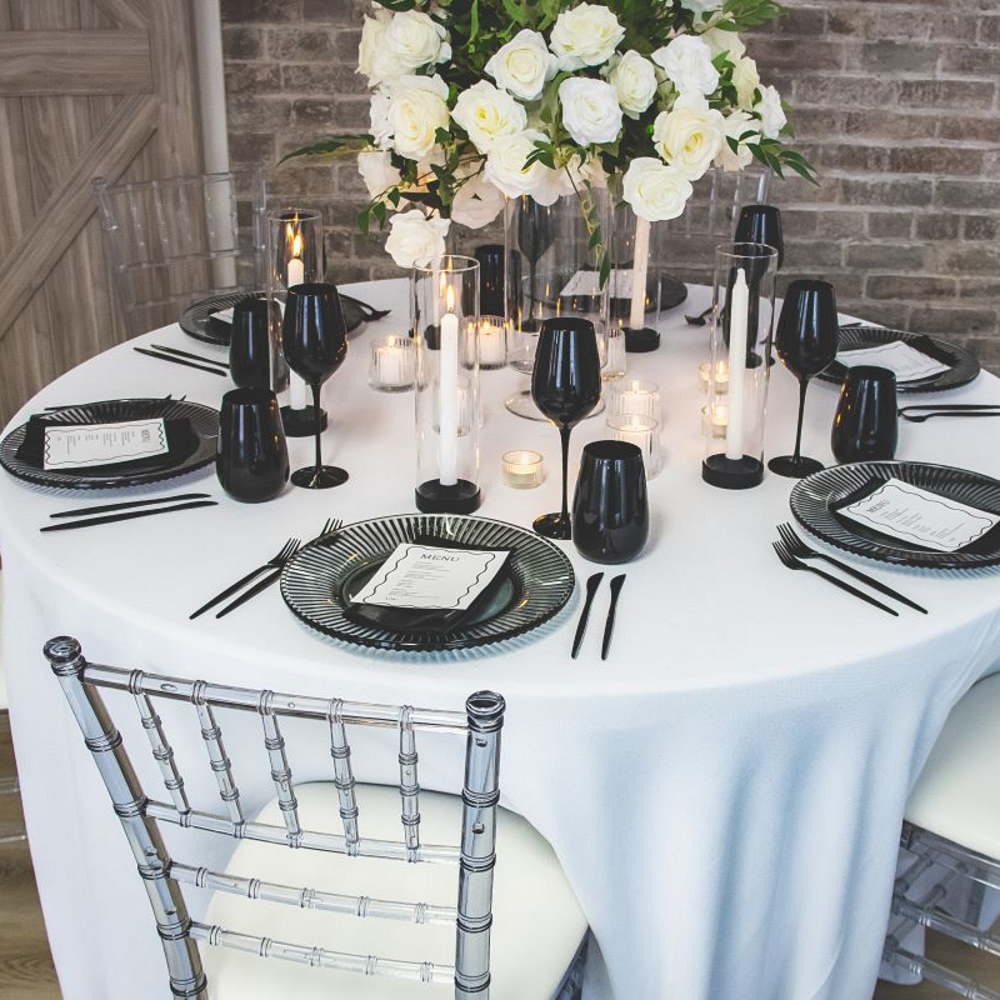 Smoky Quartz Glass Charger Plate (2)