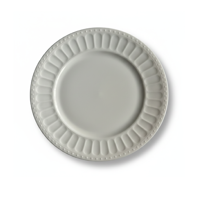 white ceramic dinner plate