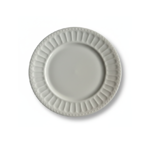 white ceramic salad plate