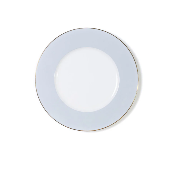 Azure Elegance Bread Plate-Bone China