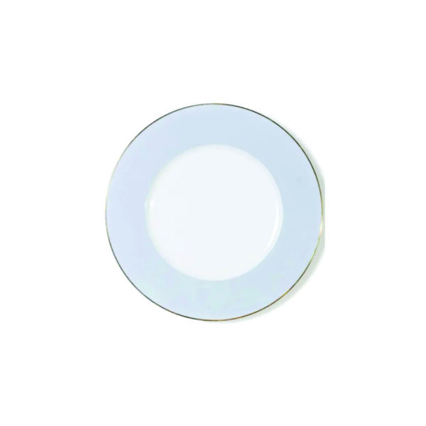 Azure Elegance Bread Plate-Bone China