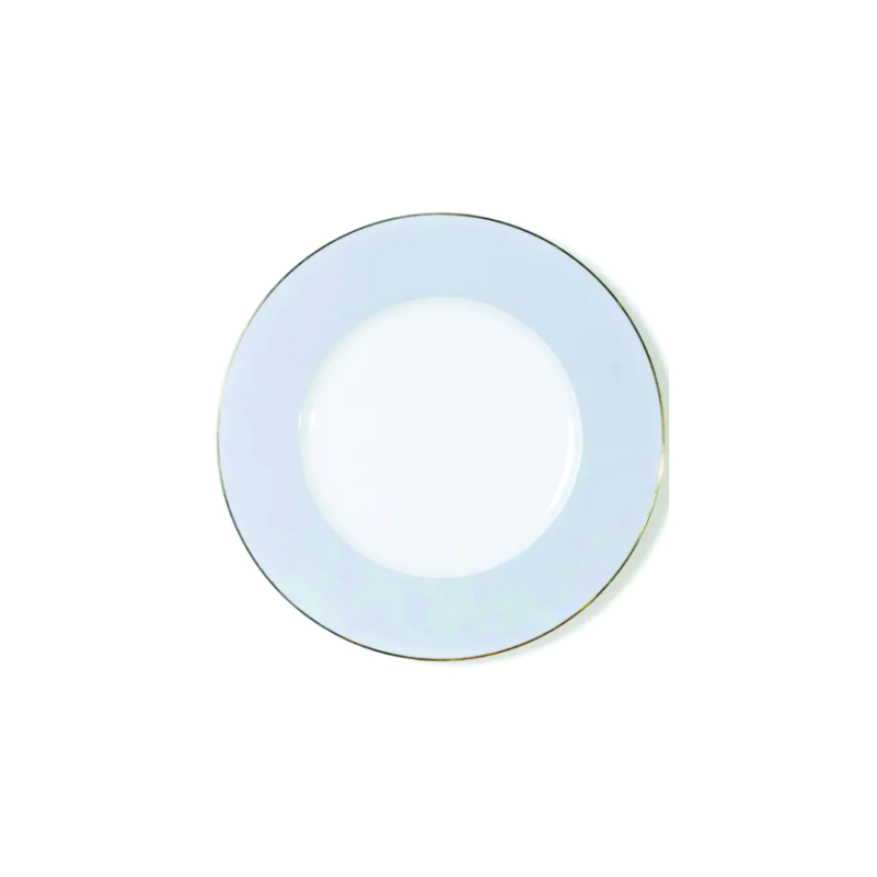 Azure Elegance Bread Plate-Bone China