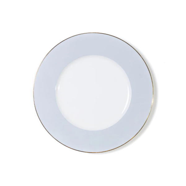 Azure Elegance Salad Plate-Bone China