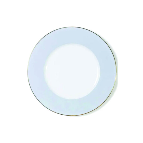 Azure Elegance Salad Plate-Bone China