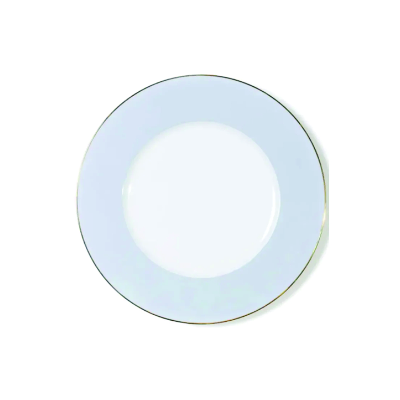Azure Elegance Salad Plate-Bone China