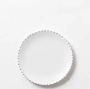 pearl rim classic white ceramic bread plate Canada