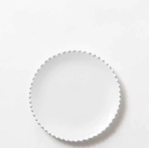 pearl rim classic white ceramic bread plate Canada