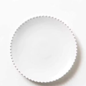 pearl rim classic white ceramic charger plate Canada