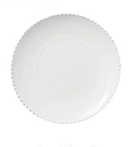 pearl rim classic white ceramic dinner plate Canada