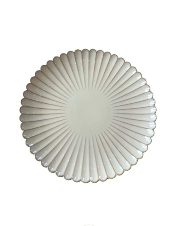 Radiance Petal Ceramic Dinner Plate