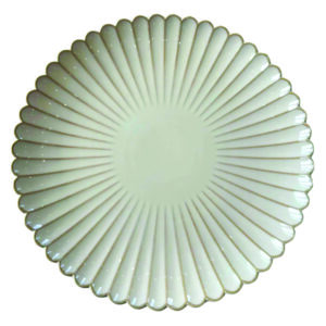 radiance petal ceramic charger plate